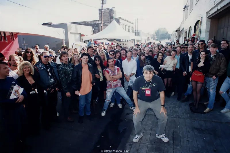 Bob Rivers in a crowd