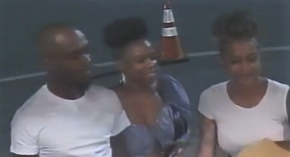 The three suspects believed to be involved in the carjacking. 