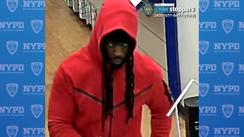 Police are looking for an armed robbery who made off with $1,500 from a cellphone store in Brooklyn earlier this month.