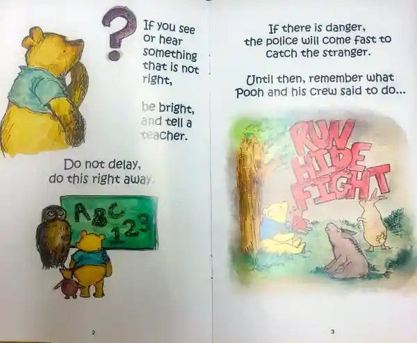 Winnie the Pooh school shooting book