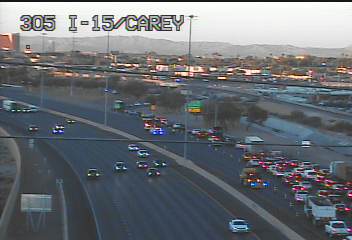 Traffic being diverted off of 15 South at Lake Mead on October 22nd, 2024