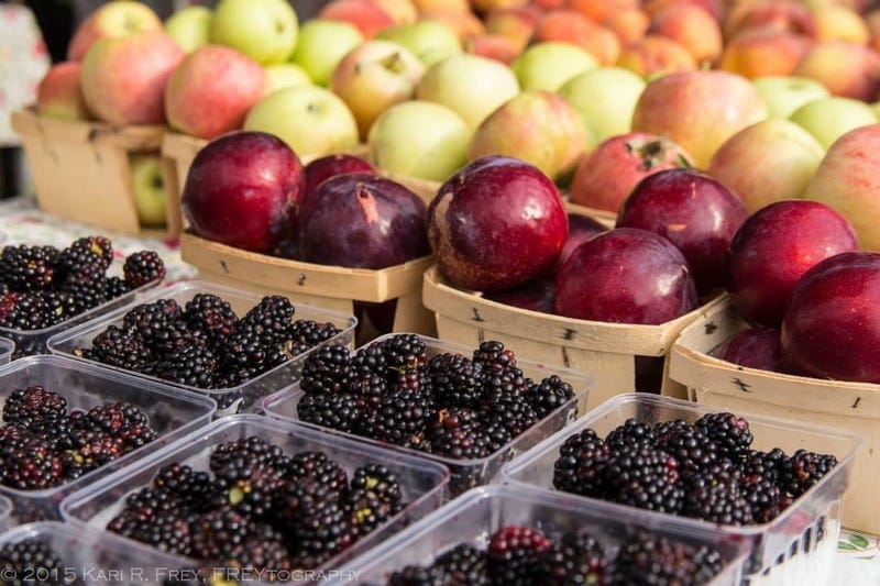 Fruits and berries at the Tower Grove Farmers Market