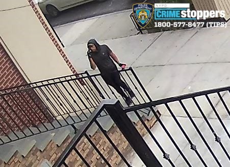 Security cameras captured images of the suspect.