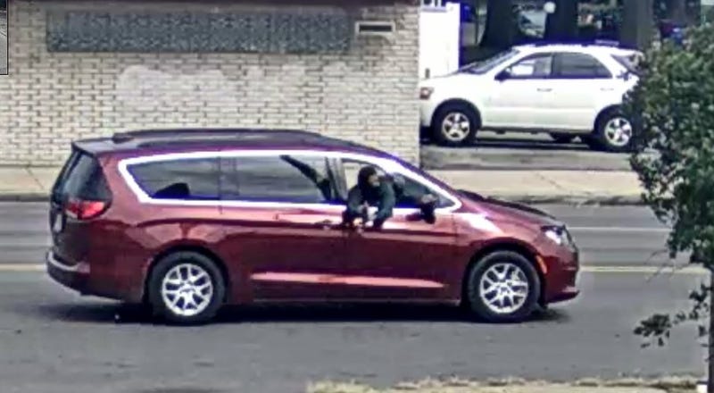 Police are on the hunt for suspects who allegedly fired shots from a passenger van while driving on the city's Northwest side late Thursday morning.
