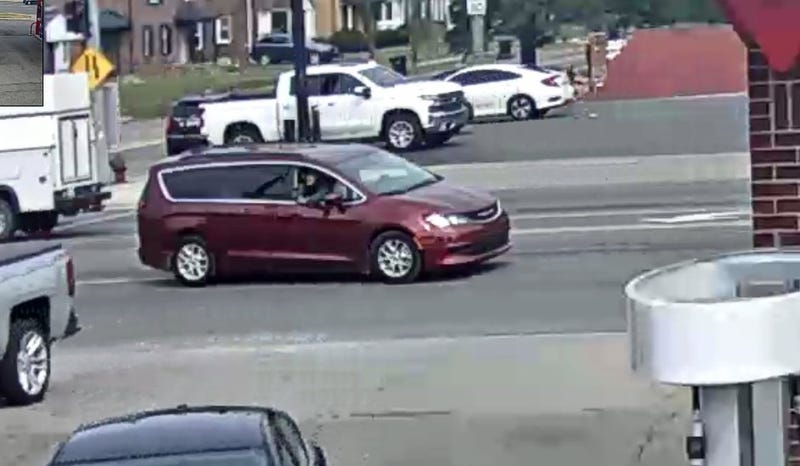 Police are on the hunt for suspects who allegedly fired shots at another vehicle while driving a minivan on the city's Northwest side late Thursday morning.