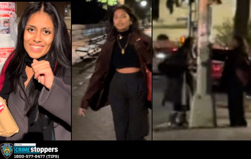 Police are searching for two women who they say attacked a woman who confronted them for tearing down Hamas hostage posters
