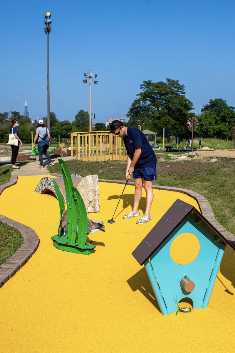 A community-led, youth-designed, conservation-themed miniature golf course, named Douglass 18, opened Saturday in North Lawndale.