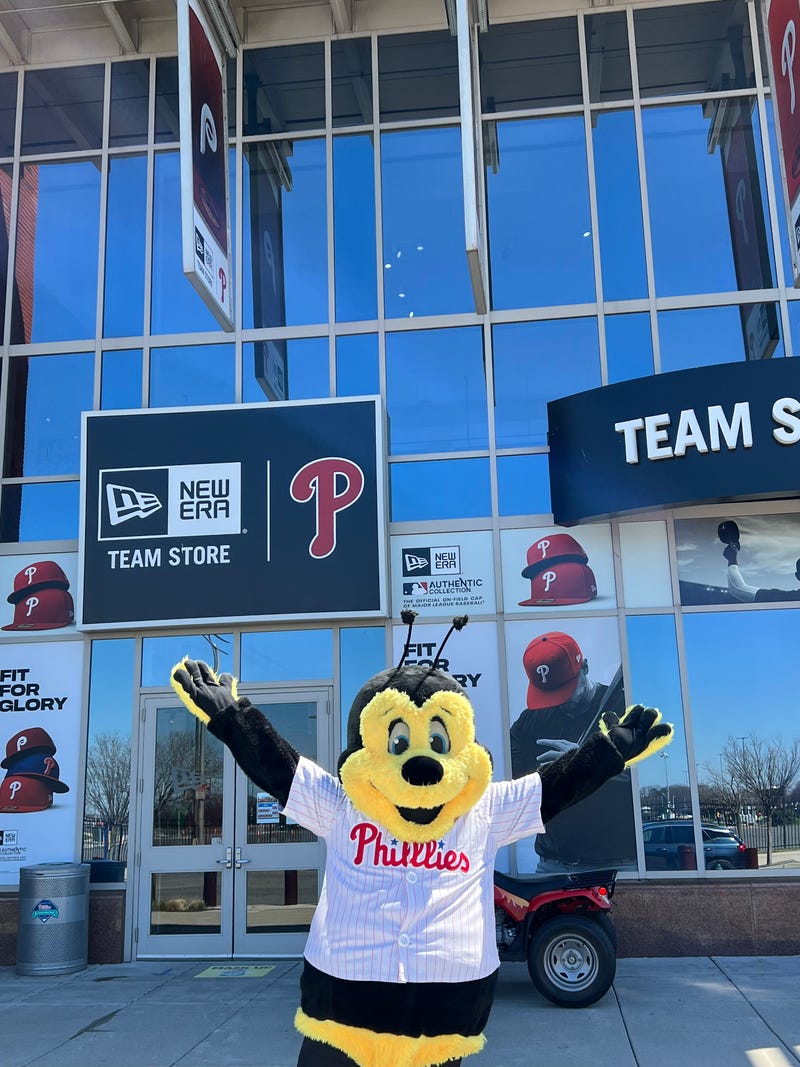 Buzzbee at Phillies Opening Day