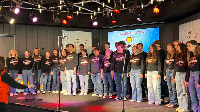 B101's 9-12 Division 2023 Christmas Choir Competition Champions Neshaminy High School Perform at B101
