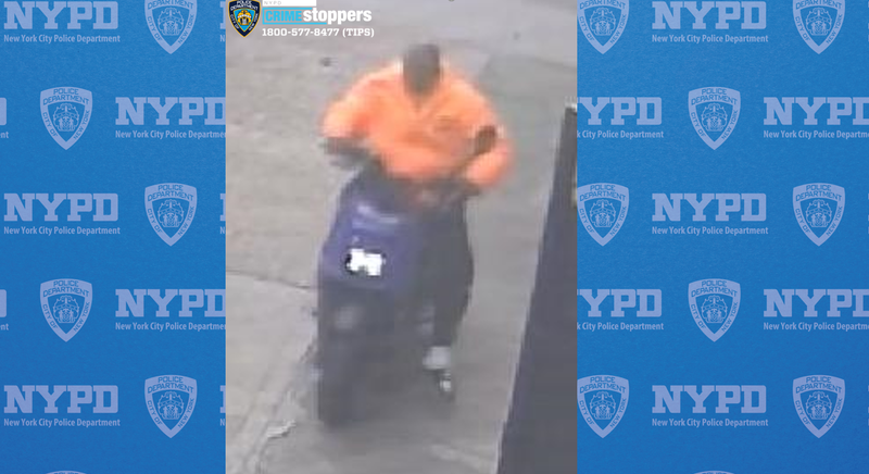 A man on a moped is wanted for striking a 3-year-old girl as she walked in the sidewalk in the Bronx on Friday afternoon.