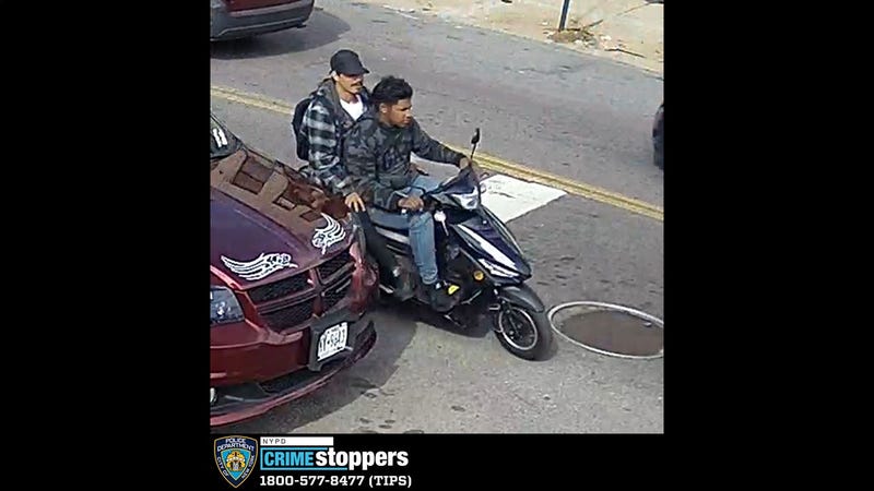 One suspect was arrested in the spree, but police said they're searching for the men in this photo