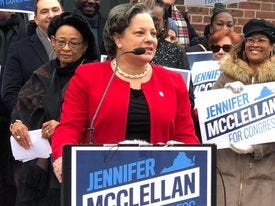 State Senator Jennifer McClellan announces Congressional run.