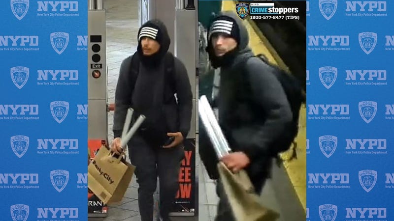 The NYPD is searching for a man who shoved another man onto the subway tracks in Brooklyn on Saturday morning.