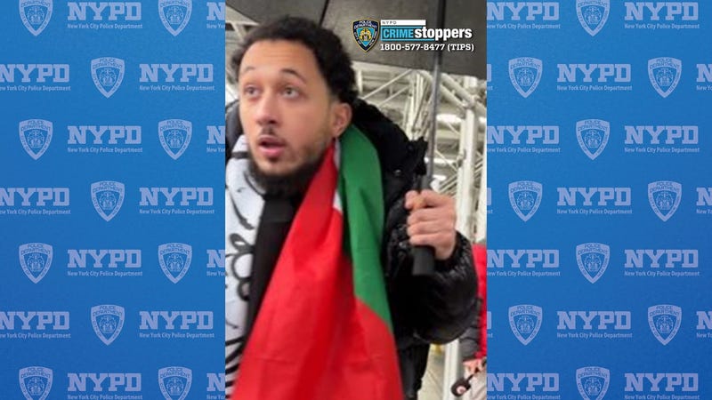 Police are looking for a suspect who made anti-Semitic remarks and stole a man’s Israeli flag before punching him in the face on Dec. 9, 2024.