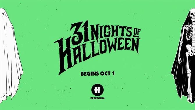 31 Nights of Halloween, Freeform, TV, Movies, October, Fall, Lineup, List 