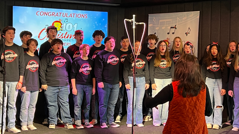 B101's 9-12 Division 2023 Christmas Choir Competition Champions Neshaminy High School Perform at B101