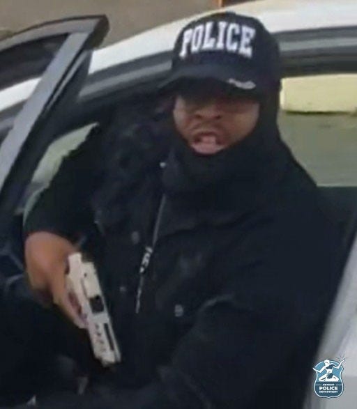 Police are asking for the public's help in identifying a man who faked being a cop and shot another man during an incident on the city's east side on Wednesday.