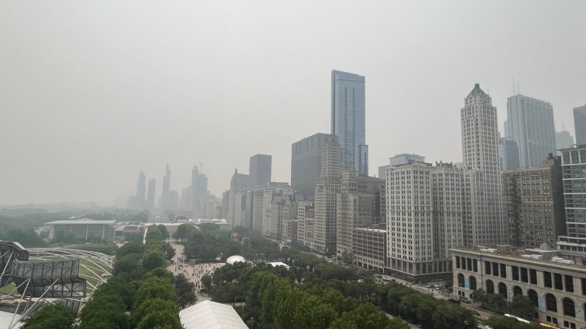 Chicago’s air quality among the worst in the world due to Canadian wildfires