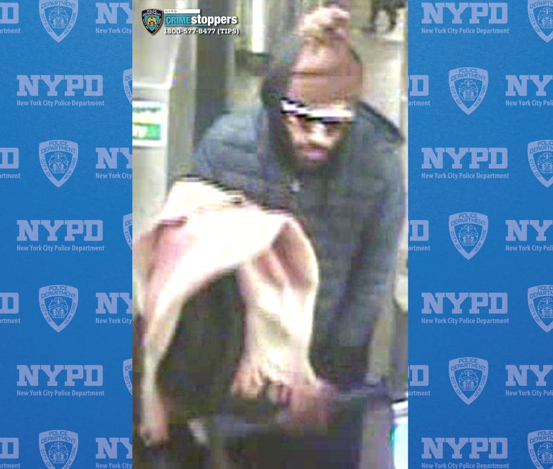 Police are searching for a suspect in an unprovoked subway shoving at Herald Square on Sunday