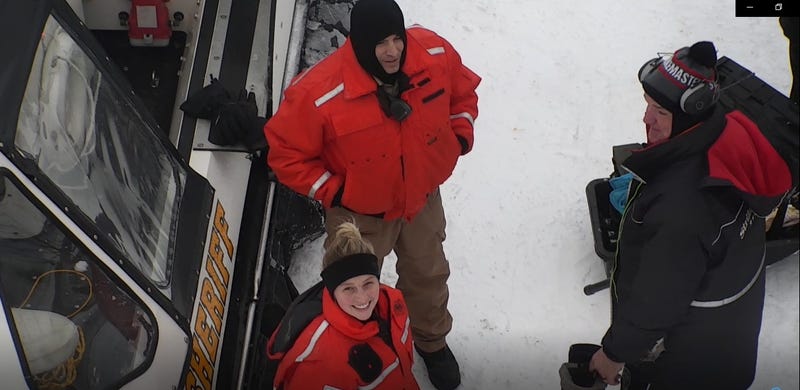An ice fisherman in the Upper Peninsula had a close call after he got stuck on an ice floe and blown out into the St. Mary's River — but rescuers were able to get to him, thanks to his cell phone.
