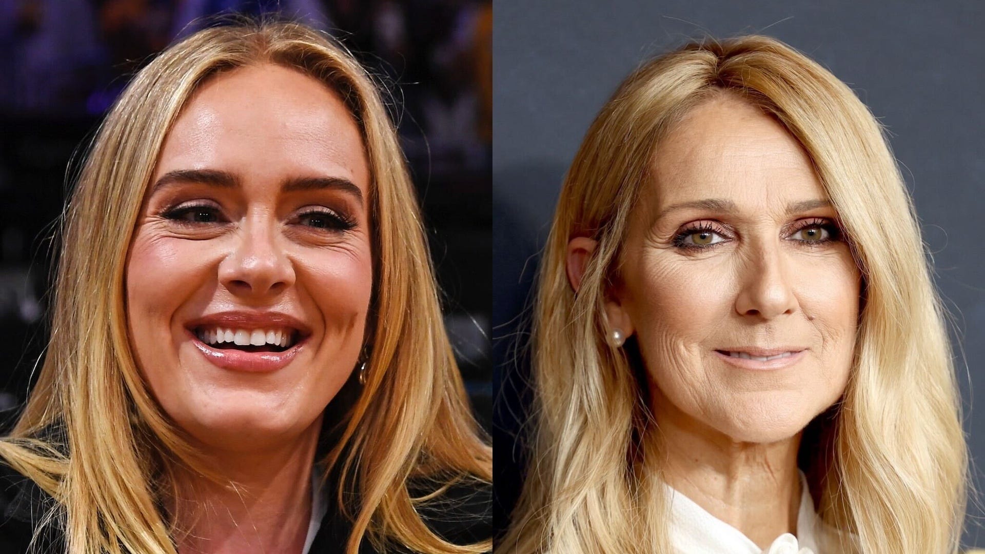 Adele and Celine Dion cry through emotional hug in Las Vegas