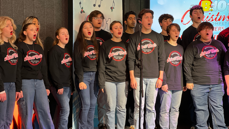 B101's 9-12 Division 2023 Christmas Choir Competition Champions Neshaminy High School Perform at B101