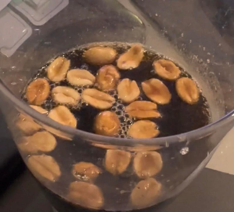 Peanuts in Dr Pepper