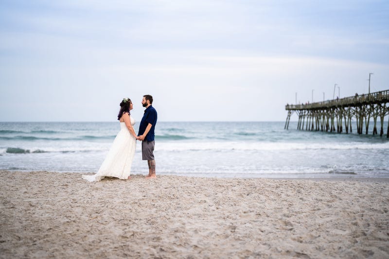 Eric and Alanna in Topsail Beach, North Carolina