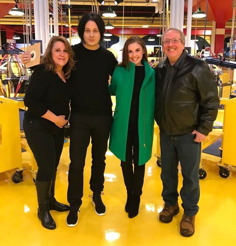 Jack White and the Zieja family at Third Man Records
