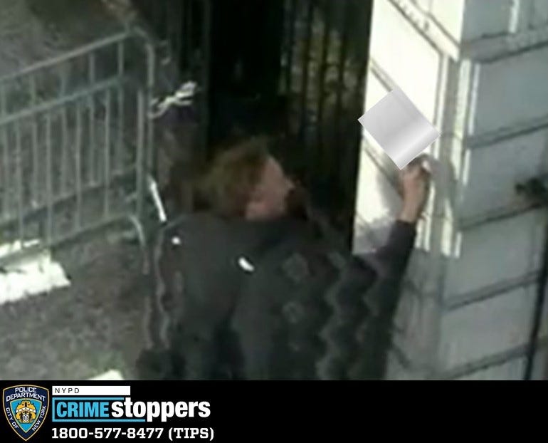 Man wanted for drawing multiple swastikas across Financial District