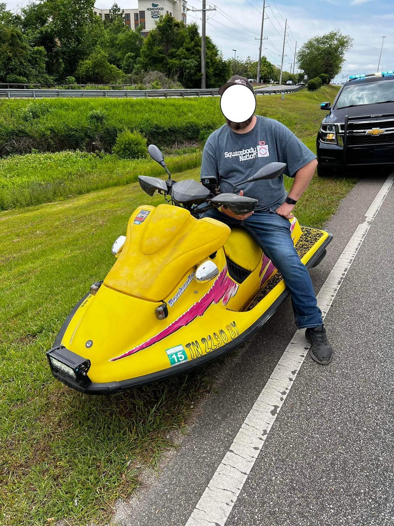 Jet ski motorist