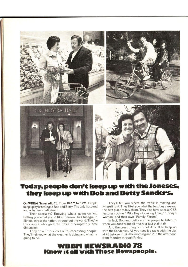 Elizabeth Rose “Betty” Sanders, a longtime Chicago radio personality who helped bring warmth and personality to midday programming on WBBM Newsradio, has died. She was 93.