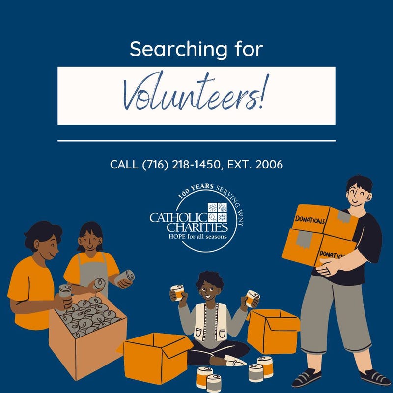 Catholic Charities is looking for volunteers to help with their refugee program