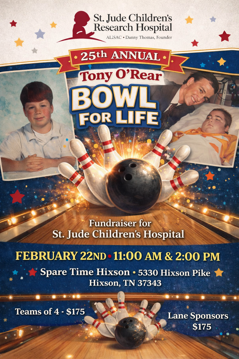 The 25 Annual Tony O’Rear Bowl for Life