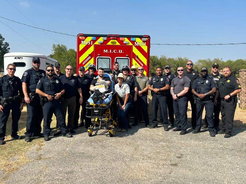 Bedford police Ofc. Sam Gulizia was injured in a motorcycle crash on Aug. 11.
