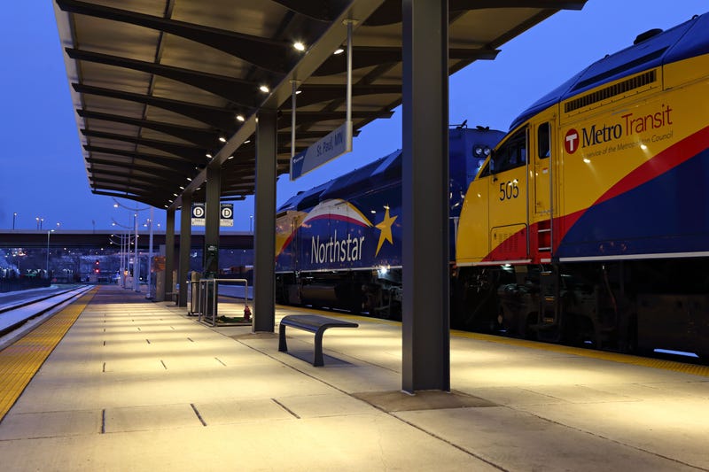 Metro Transit says a collision has halted Northstar Commuter Rail service Friday morning between the Twin Cities and Big Lake.