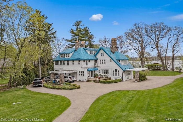 Whether you call it the Hansel and Gretel House, the Blue Jay House or the Smurf House, the newest home to hit the market in West Bloomfield is sure to turn heads — and we're not just talking about the price tag.