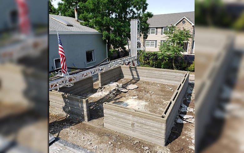 3D printed house construction