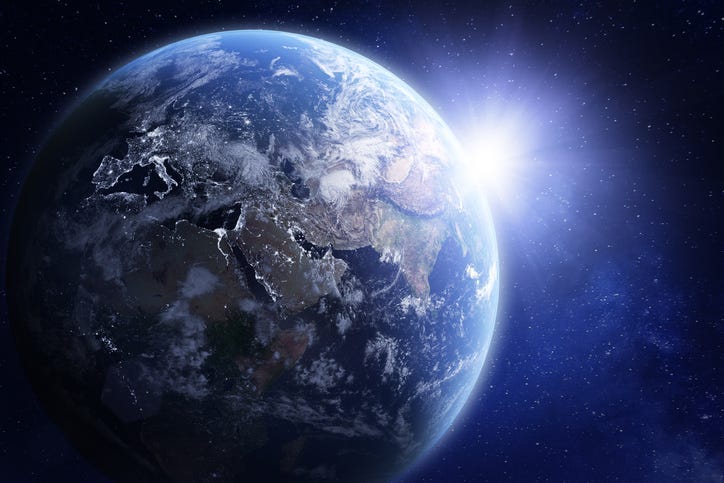 3D render of planet Earth