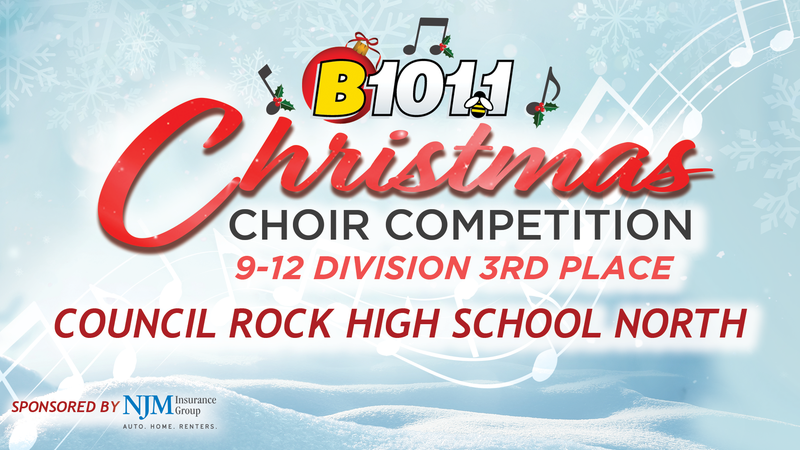 Congratulations, Council Rock High School North! ! | 9-12 Christmas Choir 3rd Place