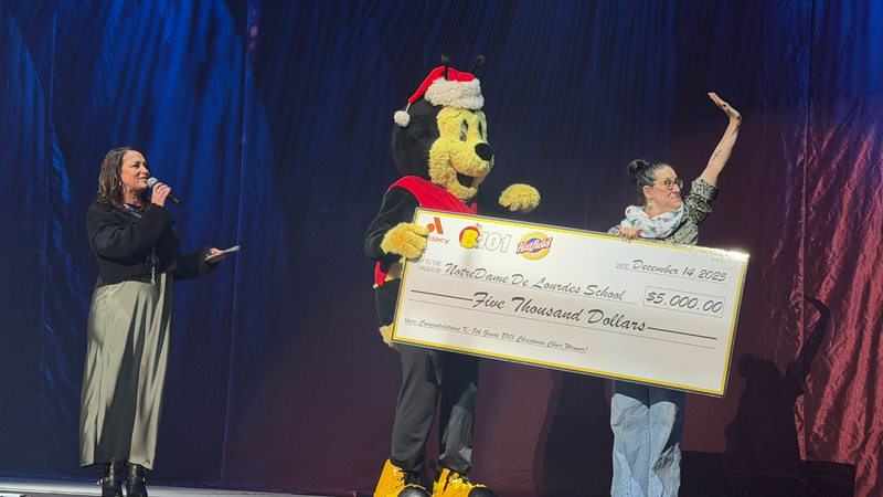 B101 2025 Christmas Choir Competition Winners Recognized at Trans-Siberian Orchestra at Xfinity Mobile Arena