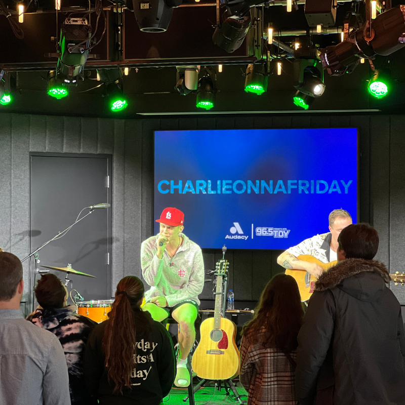charlieonnafriday’s visit at 96.5 TDY's Artist Lounge