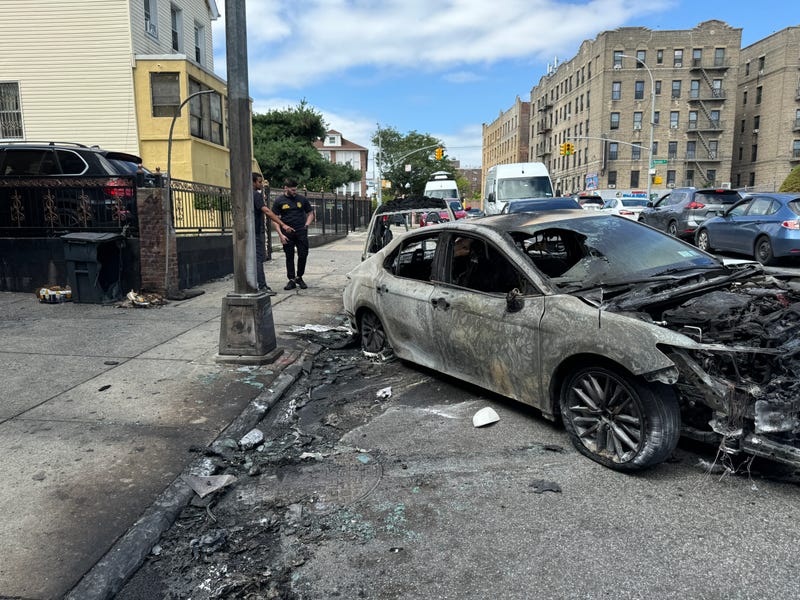 Investigators were combing through the scene and reviewing surveillance video after the overnight arson in the Soundview section