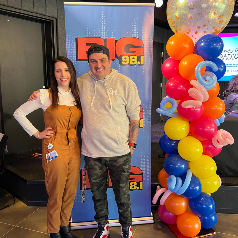 Lydia, CHOP Music Therapist and Coop at 21st Annual BIG 98.1 Loves Our Kids Radiothon