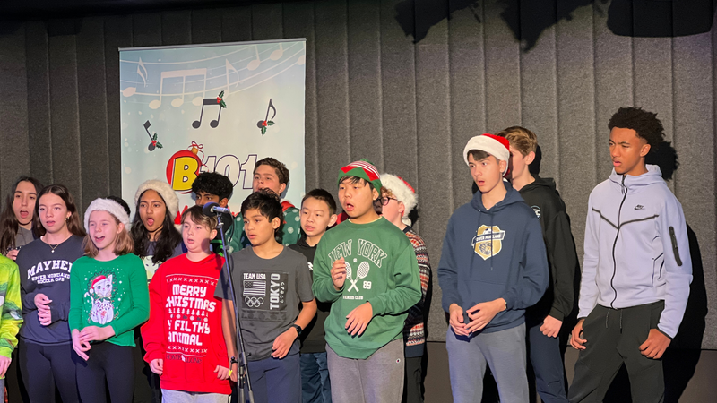 B101's K-8 Division 2023 Christmas Choir Competition Champions Murray Avenue School Perform at B101