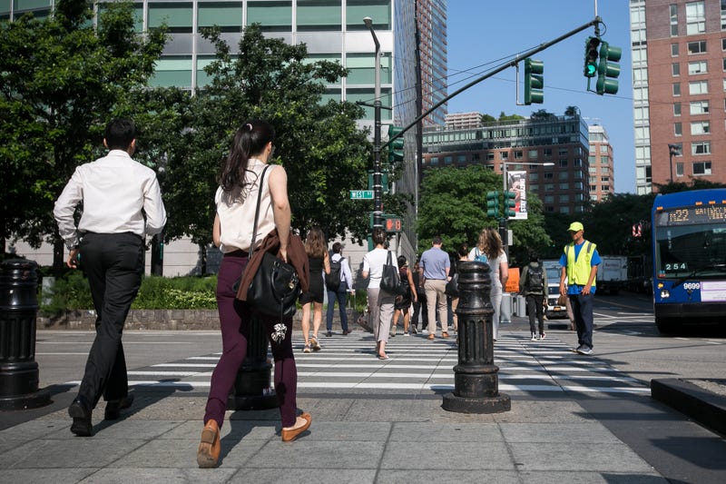 Commuters in New York