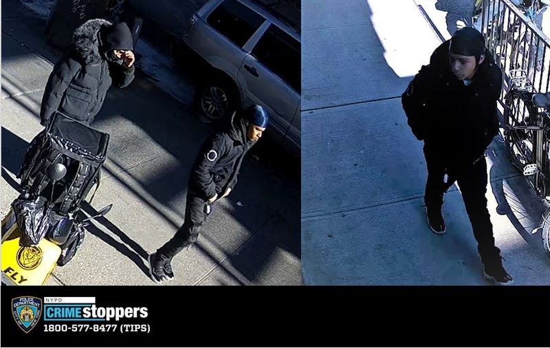 Surveillance images of robbery suspects