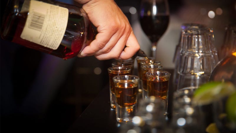 Pouring shots, Alcohol
