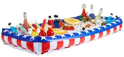 American flag buffet cooler