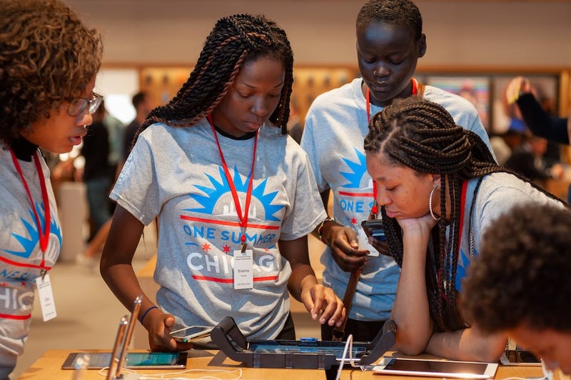 This photo shows participants in the One Summer Chicago program. Authors of a new study examined how initiatives like One Summer Chicago can have immediate positive impacts on those who participate.